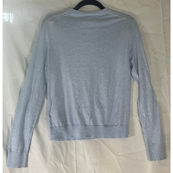 J.Crew Baby Blue Lightweight Overlay Button Down Sweater Reg Size S - Picture 3 of 7